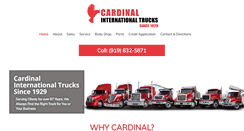 Desktop Screenshot of cardinalinternationaltrucks.com