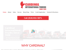 Tablet Screenshot of cardinalinternationaltrucks.com